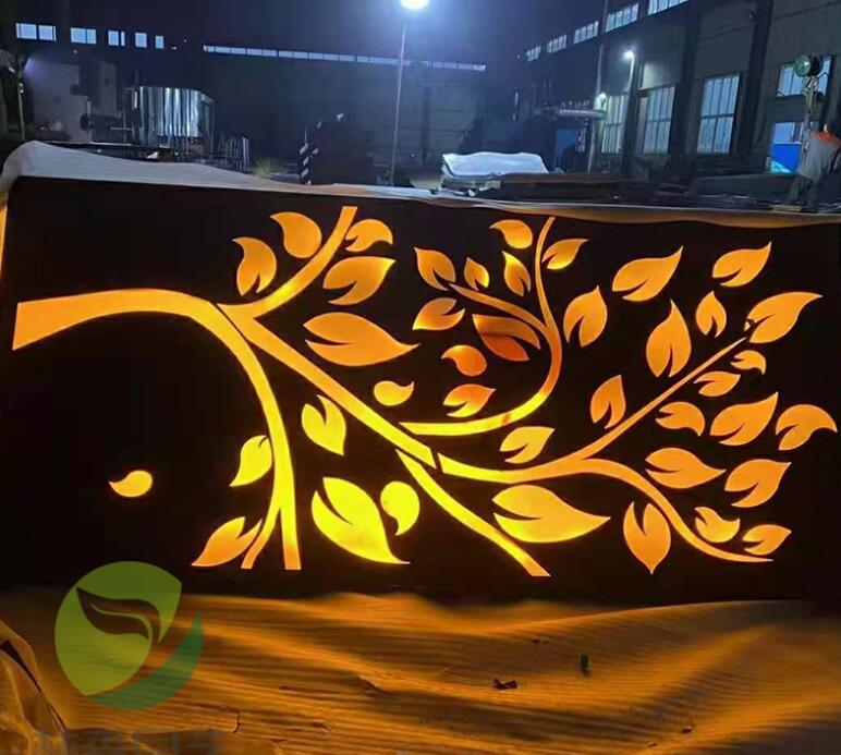 景泰耐候钢板灯箱